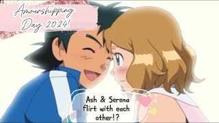 Ash \u0026 Serena flirt with each other!? | Amourshipping Day 2024  | Satosere | Pokemon XY video parody