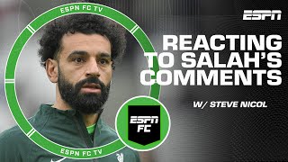 Steve Nicol weighs in on spat between Salah and Klopp: This has to be ‘a personal thing’ | ESPN FC