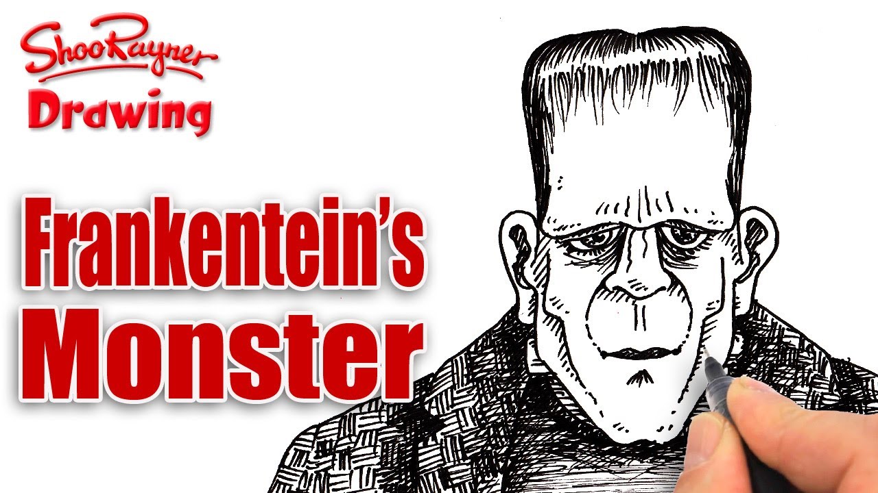 How To Draw Frankenstein's Monster - YouTube