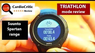 Triathlon Mode - Suunto Spartan Trainer Wrist HR - Best Value for Money watch for Triathletes 2018