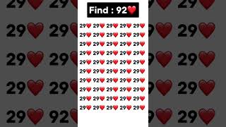 Find 92❤️