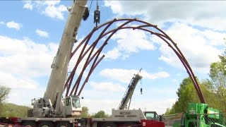 Riverfront Park Amphitheater construction underway