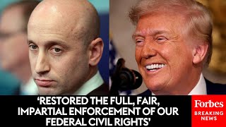 Stephen Miller Celebrates Trump’s End To DEI: ‘Merit’ Is The Cornerstone Of All Federal Policy