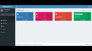 Employee Management System In PHP Using CodeIgniter Framework With Source Code