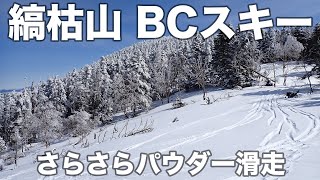 縞枯山 BCスキー 2024年2月24日 さらさらパウダー滑走