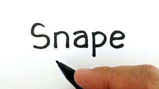 VERY EASY ! How to turn words SNAPE into SNAPE from HARRY POTTER MOVIES