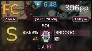 3BDOOO | Nhato vs. Taishi - SOL [SUPERNOVA] 99.59% FC #1 | 396pp - osu!