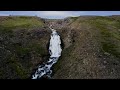 hrossaborg crater set of tom cruise s 🚁 oblivion film and rjukandi waterfall drone view .