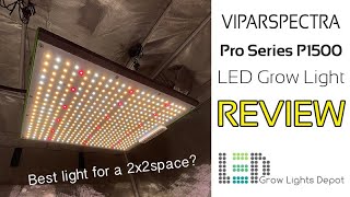 Viparspectra Pro Series P1500 LED Grow Light Review, Unboxing, Heat Test, PAR Test