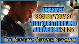 Security Guard Test Questions And Answers In 2025