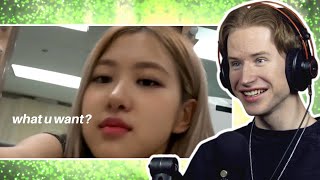 HONEST REACTION to rosé being a chaotic crackhead (funniest moments)