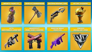 Evolution of All Mythic Weapons & Items - Fortnite Chapter 1 (Season 1) to Chapter 2 (Season 5)