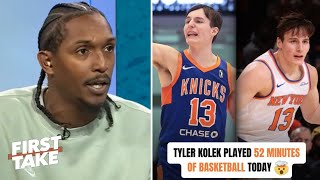 FIRST TAKE | Tyler Kolek gives Knicks needed ‘lift’ in pulling rare NBA, G-League doubleheader - Lou