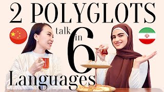 Chinese and Iranian polyglots speaking in 6 languages (subtitles)@mahya_polyglot