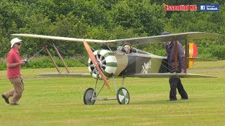 Giant 2/3rd scale RC French World War I HANRIOT HD.1 Fighter Biplane