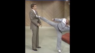 Chuck Norris Teaches Dave His Martial Arts Movie Magic | Letterman #Shorts