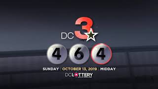 DC LOTTERY Midday 10/13/2019