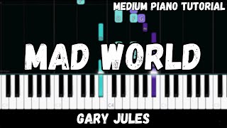 Gary Jules - Mad World (Medium Piano Tutorial)