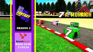 MOLE T.V ~ SABCAR FANTASY SIM SERIES S2 ROUND 22 ~ BRANDS HATCH (RO12 CUTOFF)