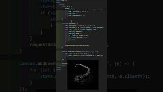 Interactive Starfield Animation 🌌 | JavaScript & HTML5 Canvas Tutorial