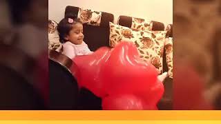 KIMAYA PLAYING WITH BALLOONS #BabyVideos #FunnyBaby #Daughter