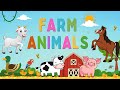 Farm Animals | Learn farm animals names English | Kids vocabulary | Educational Videos For Kids