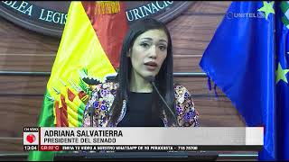 Presidente del Senado, Adriana Salvatierra, renuncia a su nacionalidad chilena