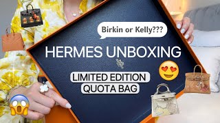 HERMÈS UNBOXING | LIMITED EDITION KELLY 25 IN AND OUT BAG 🤩| Story Time | Pre-spend | What Fits🤍