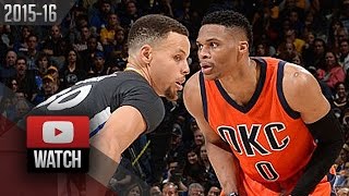 Stephen Curry vs Russell Westbrook PG DUEL Highlights (2016.02.06) Warriors vs Thunder - EPIC!
