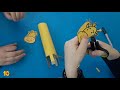 make a giraffe from a paper towel roll