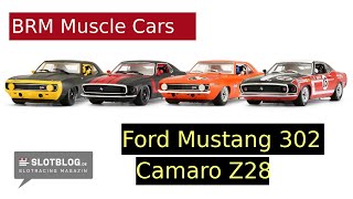 BRM Mustang Boss 302 und Camaro Z28  Slotcars