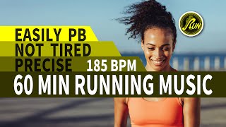 👒Easily PB｜Not tired｜Precise 185 BPM｜60 MIN Running Music｜#71｜柒零夜跑