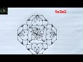 rangoli with 9 dots 9 to 3 dot rangoli design daily rangoli with dot