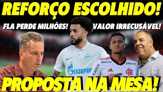 FLAMENGO TOMA DECISÃO E ESCOLHE REFORÇO! PROPOSTA IRRECUSÁVEL NA MESA! FLA  PERDE VALOR MILIONÁRIO!