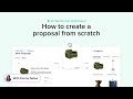 Houzz Pro - Create proposal from scratch