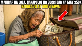 MAHIRAP NA LOLA, NAKAPULOT NG GUCCI BAG NA MAY $50K, NAGULAT ANG LAHAT SA KANYANG GINAWA...