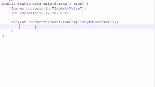 Java Programming Tutorial 28 Creating an Array Table