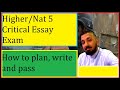 How to Pass Your Critical Essay Exam - Full Steps and Explanation (2022)