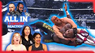 For The Ages | The Girls react to AEW All In 2024! - Swerve Strickland vs Bryan Danielson! #aew