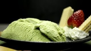 How to make Japanese Matcha Ice Cream 抹茶アイスクリームの作り方