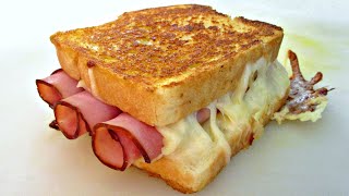 The BEST Grilled Ham \u0026 Cheese Sandwich - PoorMansGourmet