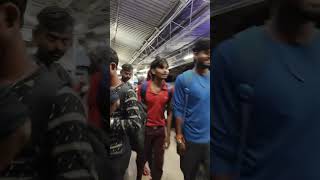 Bangalore KR Puram Railway station | night time crowd |