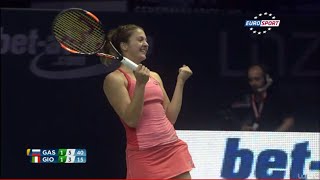 Margarita Gasparyan vs Camila Giorgi and Anna-Lena Friedsam in WTA Linz 2015