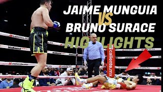 Jaime Munguia vs. Bruno Surace - KO HIGHLIGHTS [Extended]