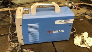 Yes Welder Plasma Cutter CUT-55DS from Amazon for $379 First Real Test. 3/8’s Thick Metal