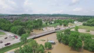 Aerial Sumner County Flooding Footage