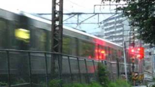 Railroad crossing in Japan - JR West kyoto Line 03