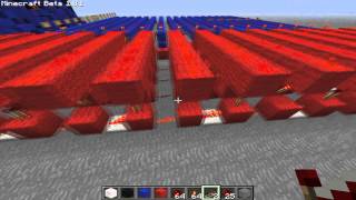 Minecraft Redstone Tutorial : binary calculator pt3 - Binary to decimal decoder