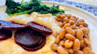 Polenta with Greens, Beans \u0026 Beets