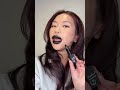 trying black lipstick for the first time..